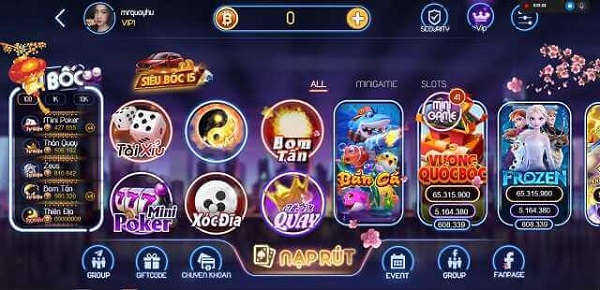 Cổng game đa dạng các thể loại tại boc68.net