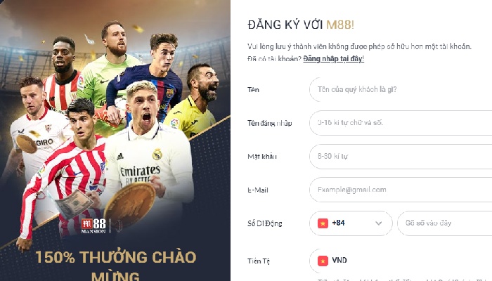 Cách tạo tài khoản cá độ bóng đá online mới nhất hiện nay