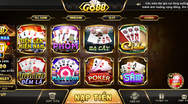 Thử thách bản thân với game bài Phỏm Go88 apk siêu hấp dẫn