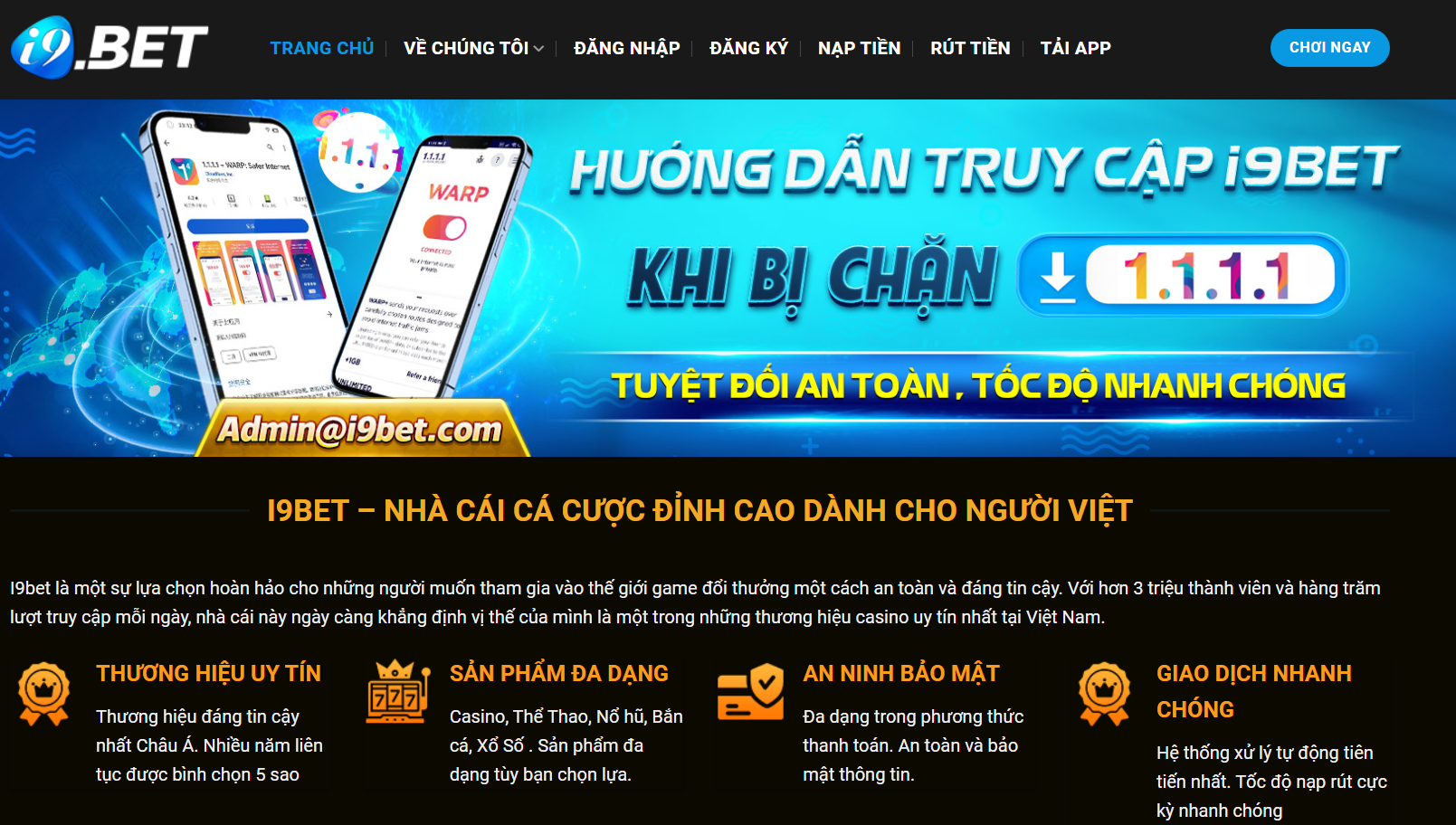 Điều khoản bảo mật i9bet