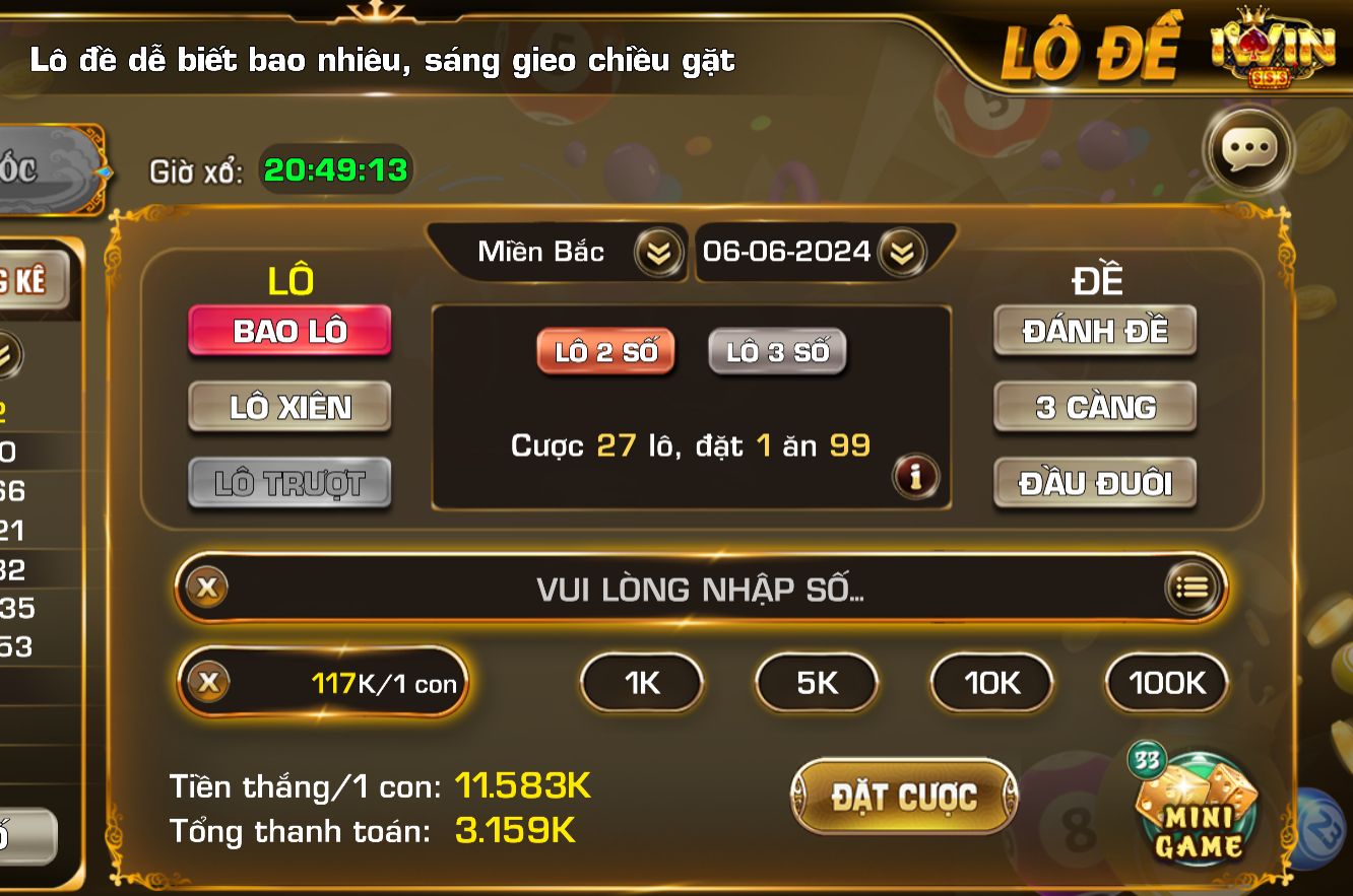 Giải thích bao lô trong Lô Đề tại iWin Club là gì?